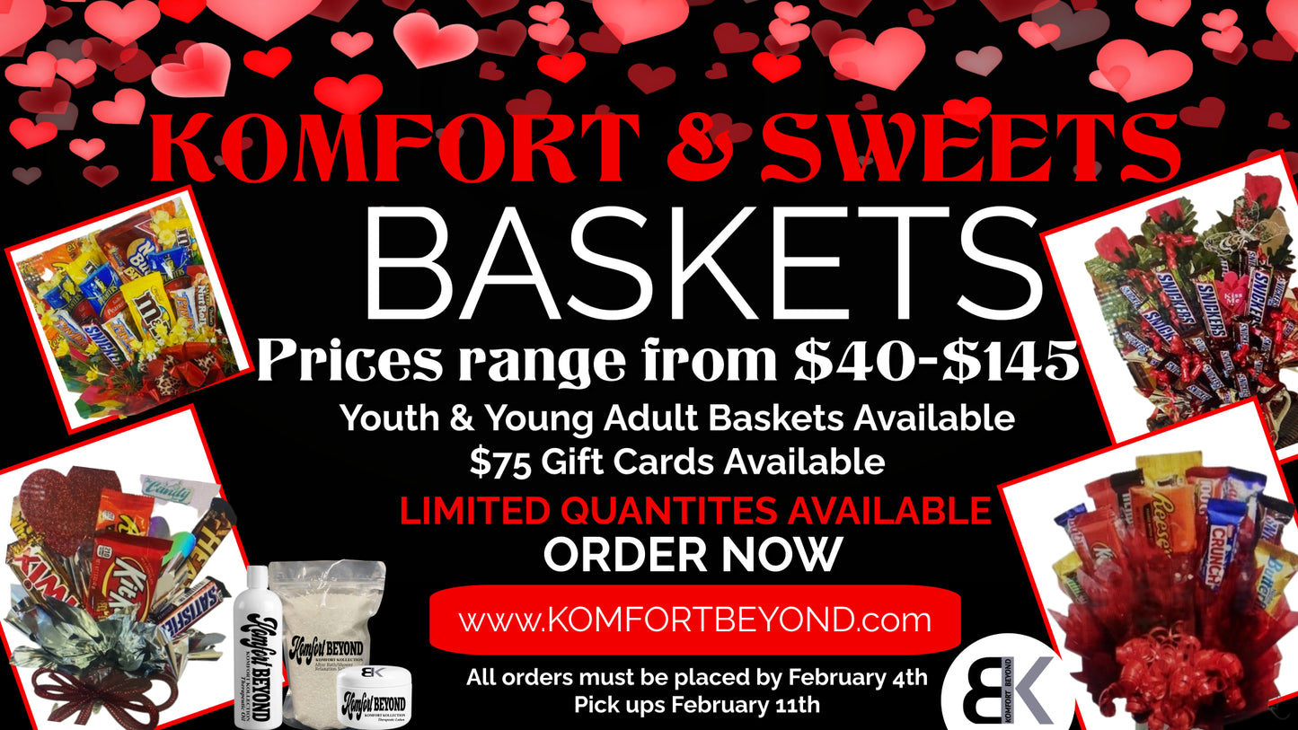 Load image into Gallery viewer, Komfort and Sweets Valentine Day Baskets
